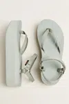 Teva Flatform Slim Sandals In White