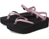 Teva Flatform Slim64630-llsb Sandal Women's Uslilas Ankle Strap Zogg1455 In Pink