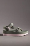 Teva Flatform Universal Sandals In Green