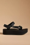 Teva Flatform Universal Sandals In Black
