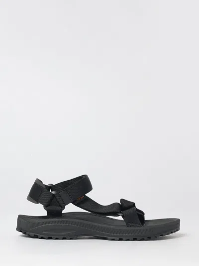 Teva Winsted Flat Sandals In Repreve® Recycled Polyester With Straps In Black