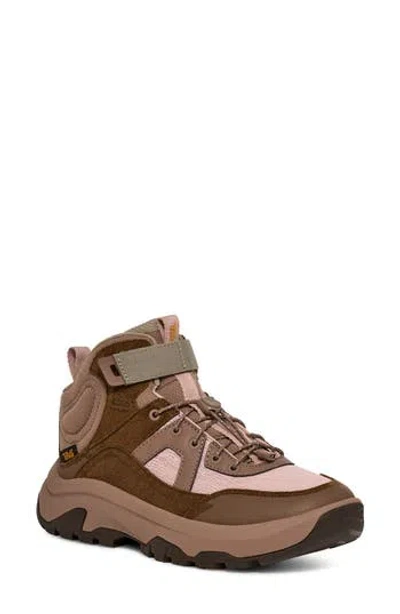 Teva Hurricane Daybreaker Mid Hiking Boot In Deep Mahogany/ Rose Smoke