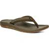 Teva Hurricane Flip Flop In Archive Ladder Dark Olive