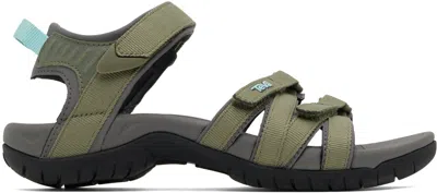 Teva Khaki Tirra Sandals In Burnt Olive
