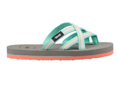Teva Kids - Olowahu -sandal In Lindi Sea Glass / Coral In Multi