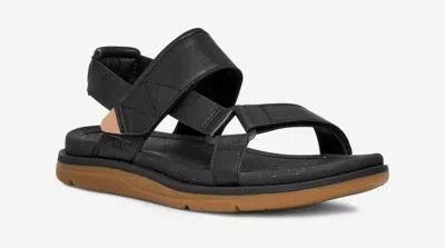Teva Madera 1152570-blk Sandals Women's Black Leather Open Toe Slingback Ver044