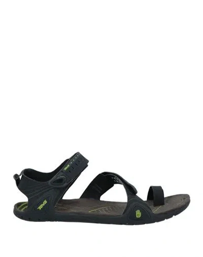 Teva Man Thong Sandal Black Size 8 Rubber