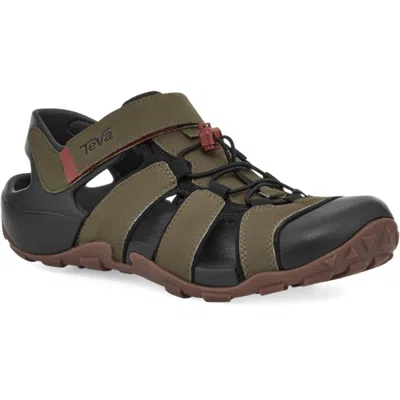 Teva Men's Flintwood Sandal In Dark Olive In Green