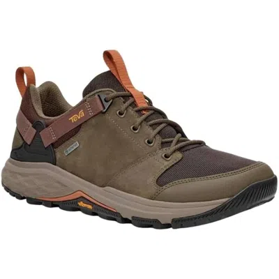 Teva Men's Grandview Gtx Low Hiking Shoe In Rainforest Brown/ Dark Olive In Multi