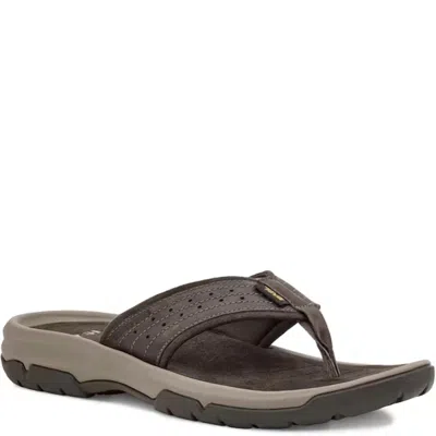 Teva Men's Langdon Flip Flops In Walnut In Brown
