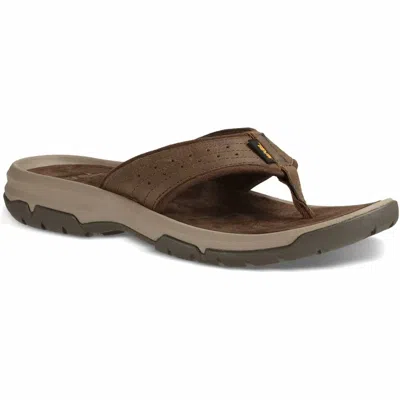 Teva Men's Langdon Toe Post In Walnut In Brown