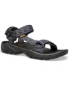 Teva Men's Terra Fi 5 Universal Sandal In Wavy Trail Black In Madang Blue