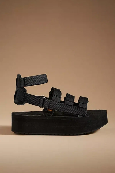 Teva Mevia Flatform Sandals In Black