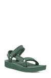 Teva Midform Universal Canvas Sandal In Green
