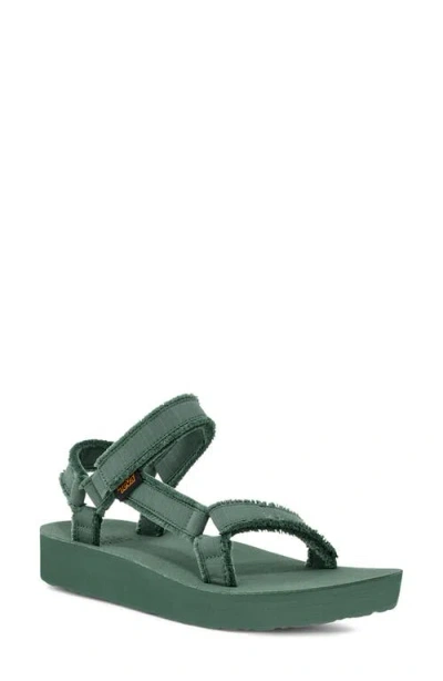 Teva Midform Universal Canvas Sandal In Green