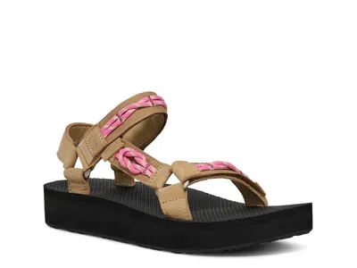 Teva Midform Universal Knotted Sandal In Brown