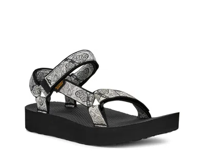 Teva Midform Universal Platform Sandal In Black