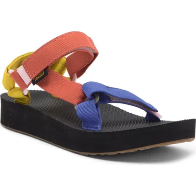 Teva Midform Universal Sandal In Deep Ultramarine Multi