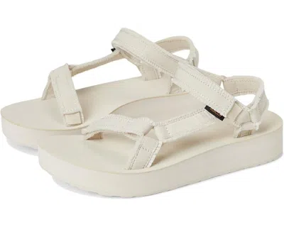 Teva Midform Universal Sandals Womensivory Adjustable Strap Platform Zogg1457 In Brown