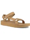 Teva Beige Midform Universal Leather Sandals In Beige
