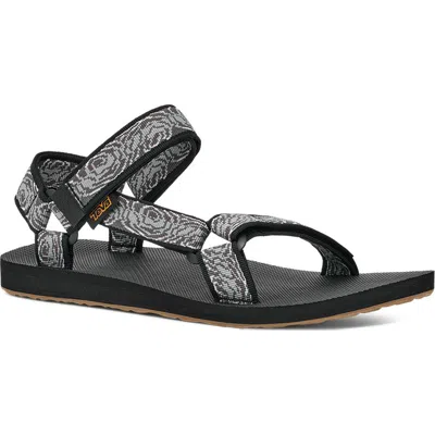 Teva 'original Universal' Sandal In Archive Topo Black/grey