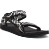 Teva Original Universal Sandal In Black/white