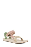 Teva Women's Original Universal Metallic Strappy Platform Sandals In Metallic Clay Multi