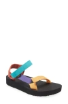 Teva Midform Universal Womens Woven Ankle Strap Sport Sandals In Mirimar Fade Coral Sand