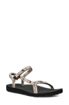 Teva Women's Original Universal Slim Sandals In Archive Wings White/black