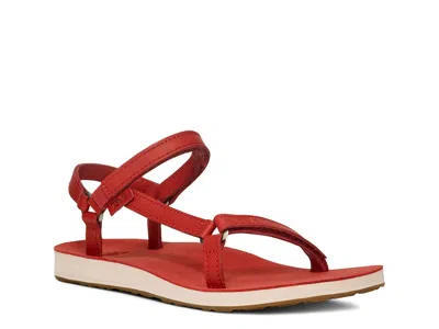 Teva Original Universal Slim Leather Sandal In Brown