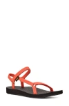 Teva Orange Original Universal Slim Sandals In Tigerlily