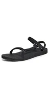 Teva Womens Adjustable Padded Insole Slingback Sandals In Black