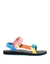 Teva Multicolor Polyester Original Universal Sandals In Pink
