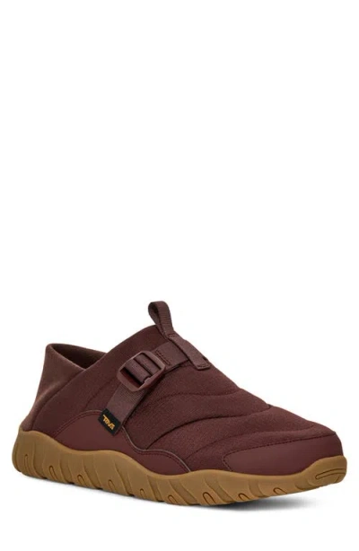 Teva Reember Camp Slip-on Shoe In Burgundy