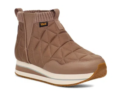 Teva Reember Commute Mid Platform Bootie In Brown
