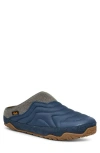 Teva Reember Terrain Quilted Mule In Blue Wing Teal