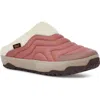 Teva Reember Terrain Quilted Water Repellent Mule In Pink