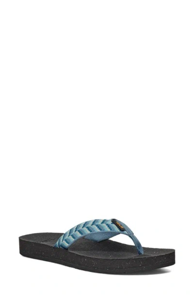 Teva Reflip Flip Flop In Retro Geometric Blue