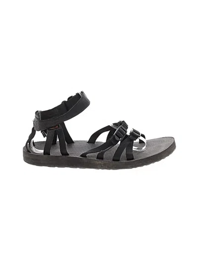 Pre-owned Teva Sandals In Black