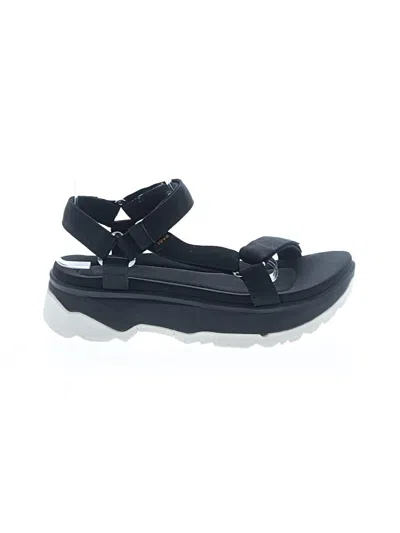 Pre-owned Teva Sandals In Black