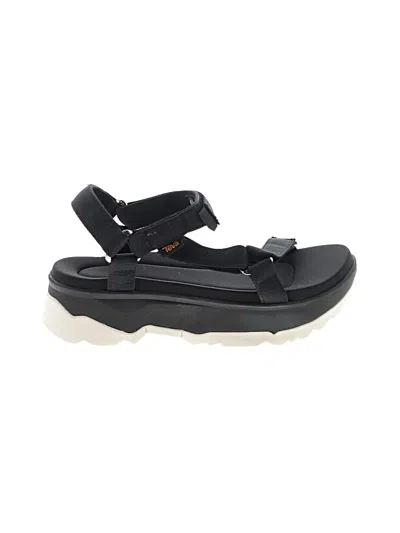 Pre-owned Teva Sandals In Black