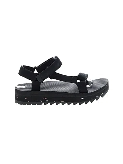 Pre-owned Teva Sandals In Black