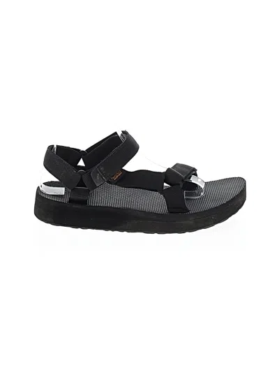 Pre-owned Teva Sandals In Black