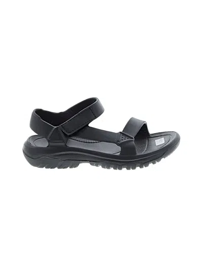 Pre-owned Teva Sandals In Black