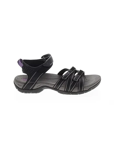 Pre-owned Teva Sandals In Black