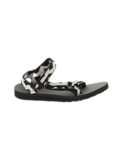 Pre-owned Teva Sandals In Black