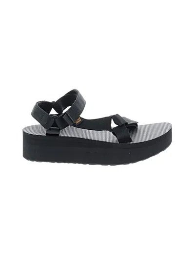Pre-owned Teva Sandals In Black