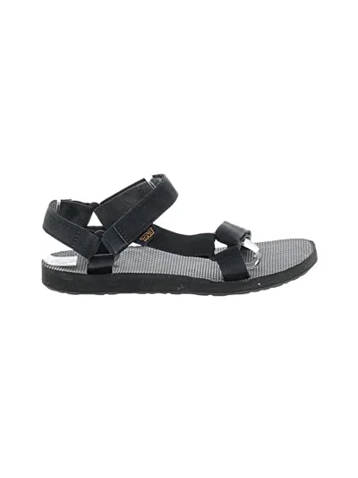 Pre-owned Teva Sandals In Black