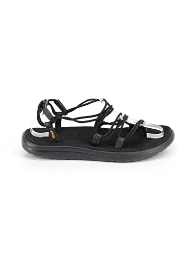 Pre-owned Teva Sandals In Black