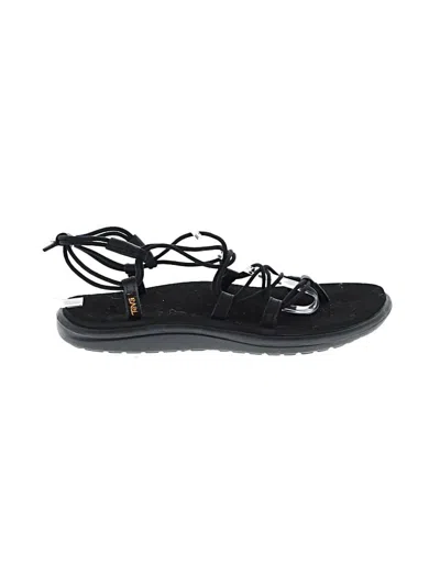 Pre-owned Teva Sandals In Black